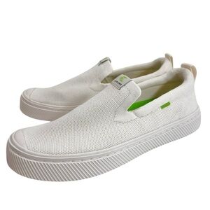 Cariuma IBI Slip-on White Knit Sneaker